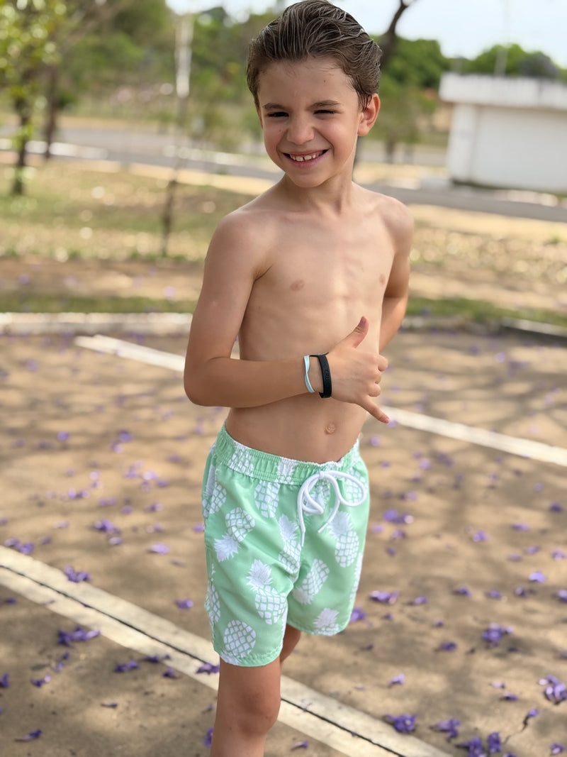 Swim Short Estampado Abacaxi